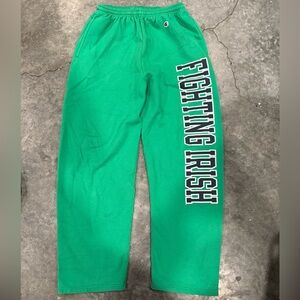 Notre Dame Champion Eco Fleece Green Apparel